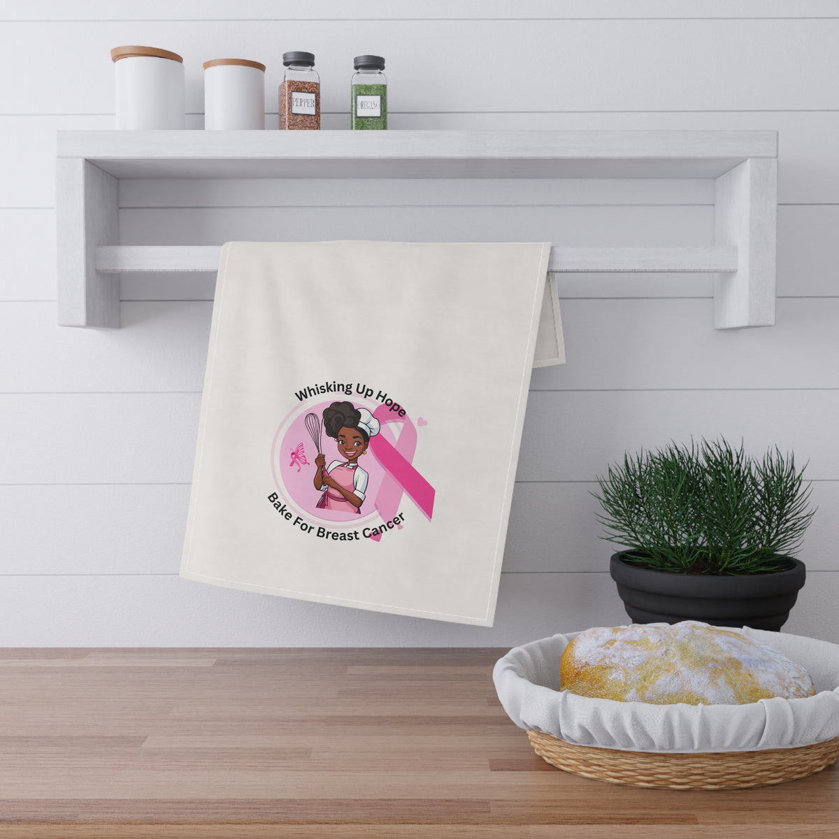 Breast Cancer Awareness Hand Towel - Baker